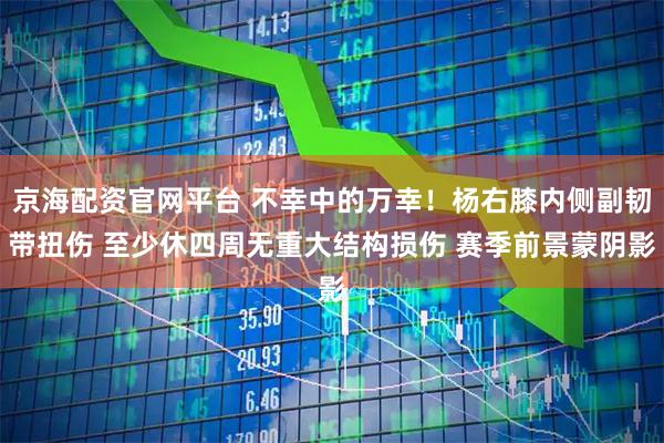 京海配资官网平台 不幸中的万幸！杨右膝内侧副韧带扭伤 至少休四周无重大结构损伤 赛季前景蒙阴影